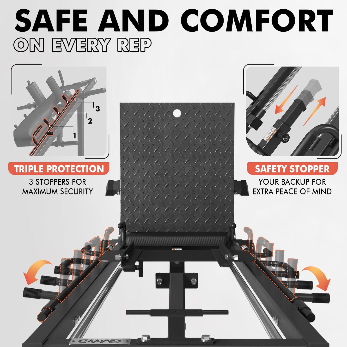 Heavy-duty Home Gym Leg Press Hack Squat Combo Machine DD07