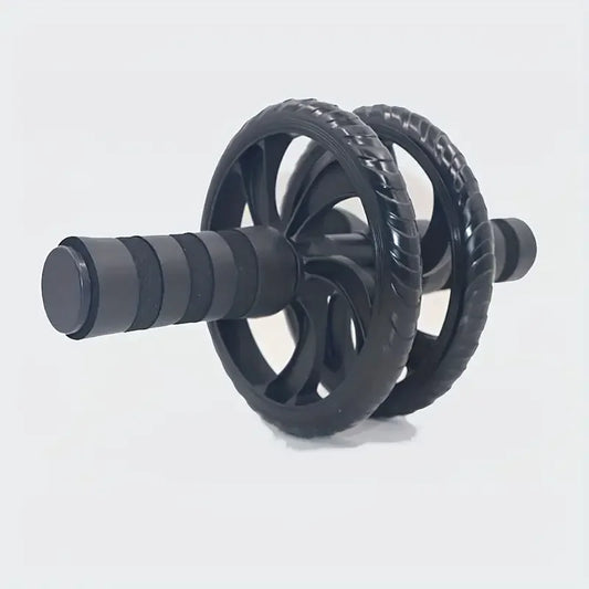 Silent Two-Wheel Abdominal Roller - Pvc and Stainless Steel Material, Suitable for Core Strength Training and Fitness Enthusiasts, Abdominal Muscle Roller, Sports Equipment