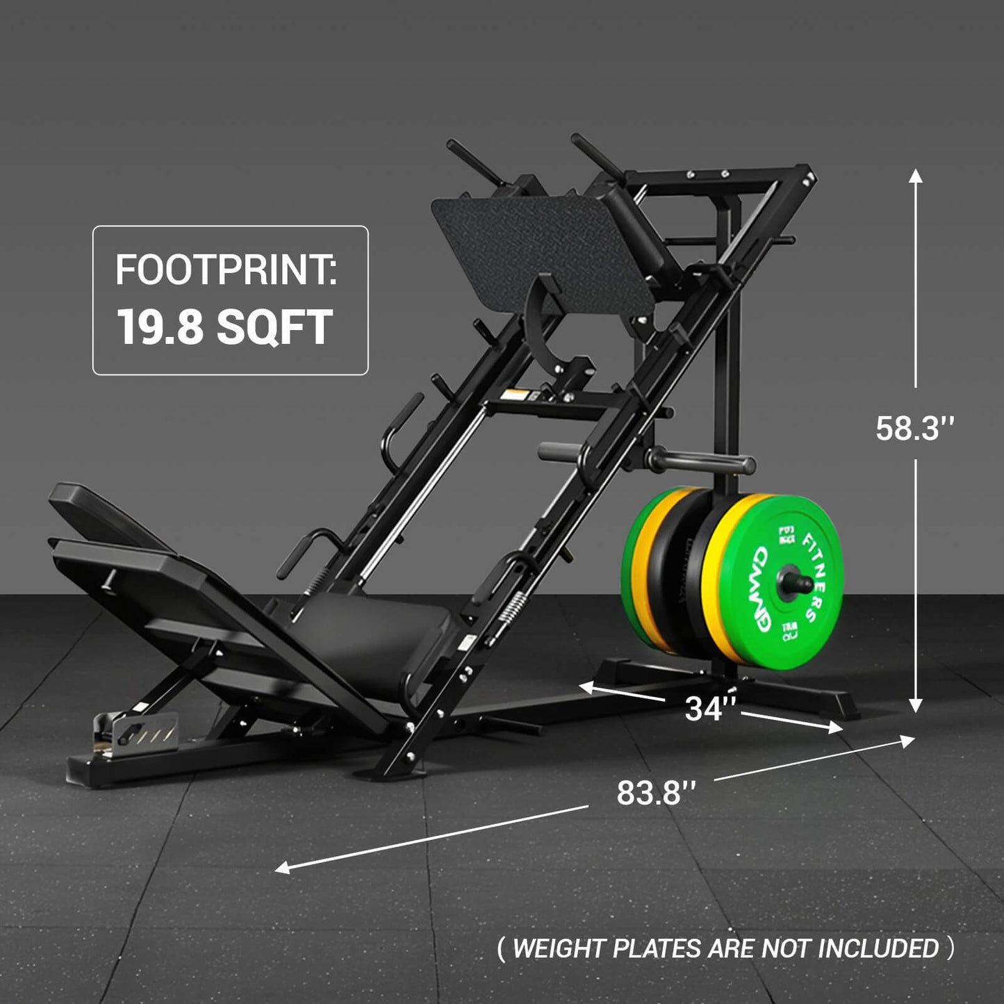 2-in-1 Leg Press Hack Squat Machine DD09