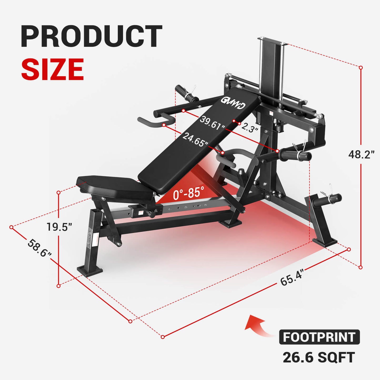 3-in-1  Bench Press Shoulder Press Machine V7