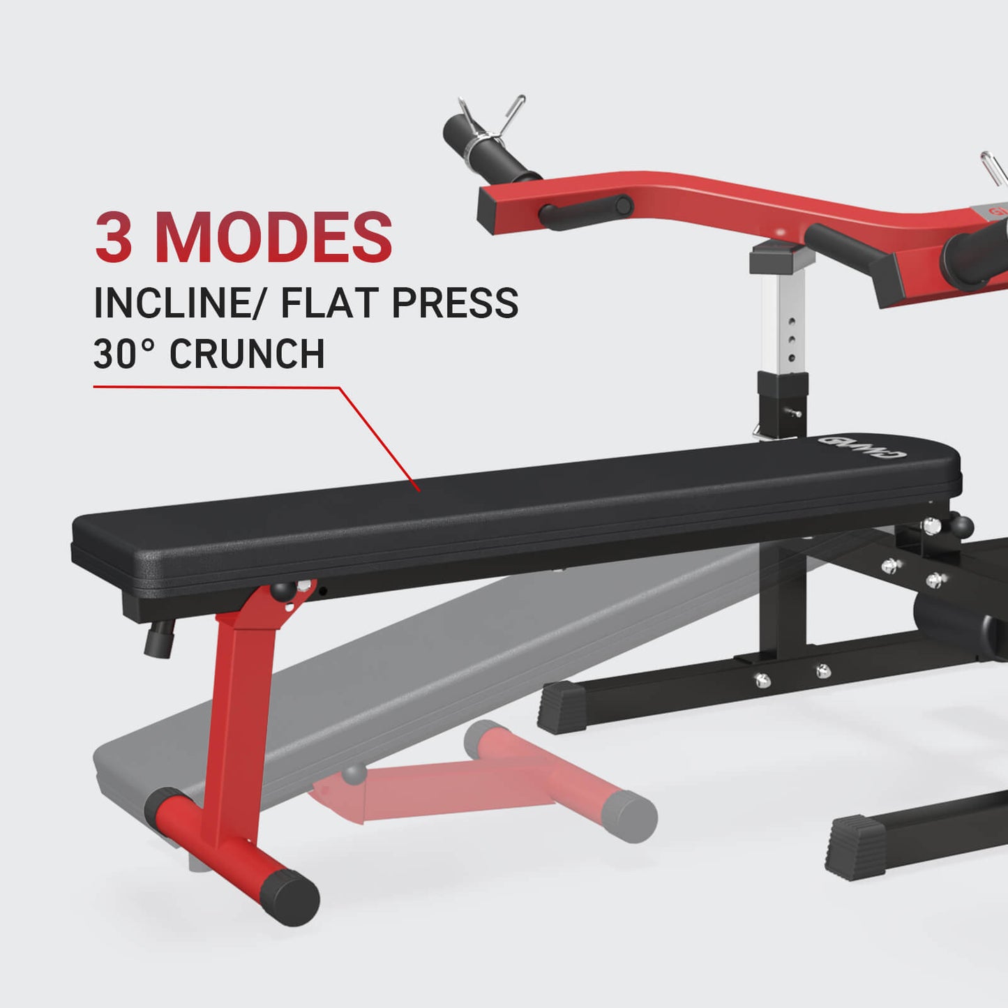 Compact Incline/ Flat Bench Press Machine V1