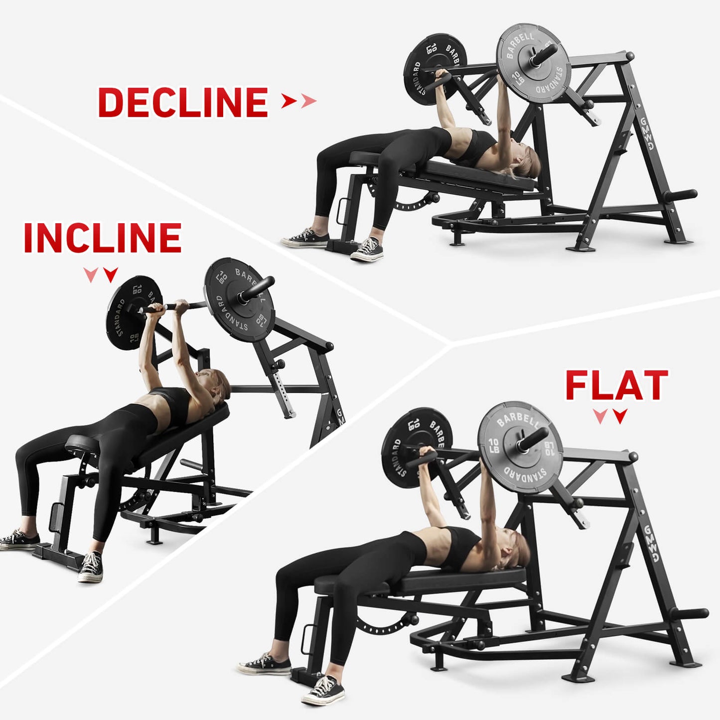 Incline/Decline/Flat Chest Press Machine V3