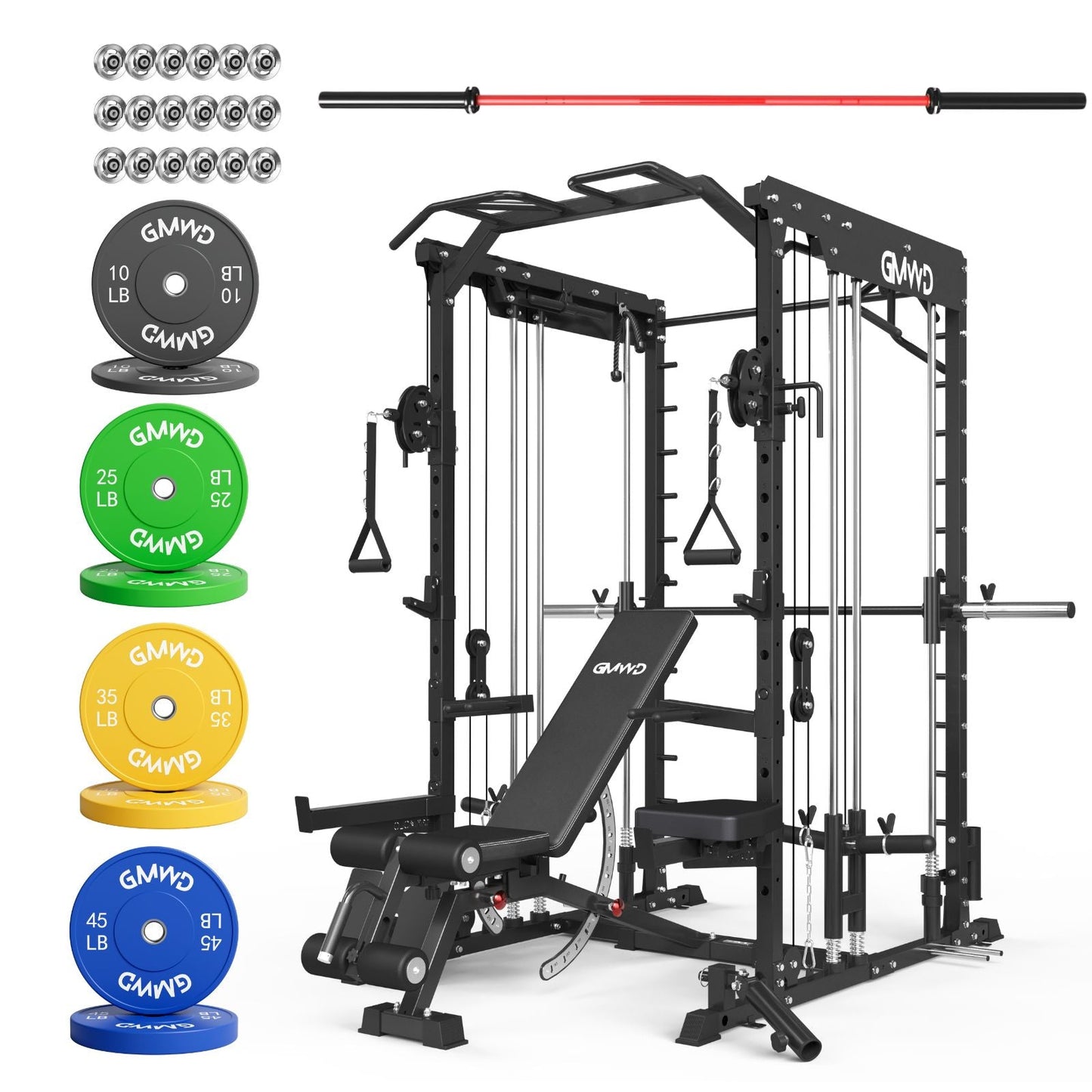 Dual Action Smith Machine with Functional Trainer SM01