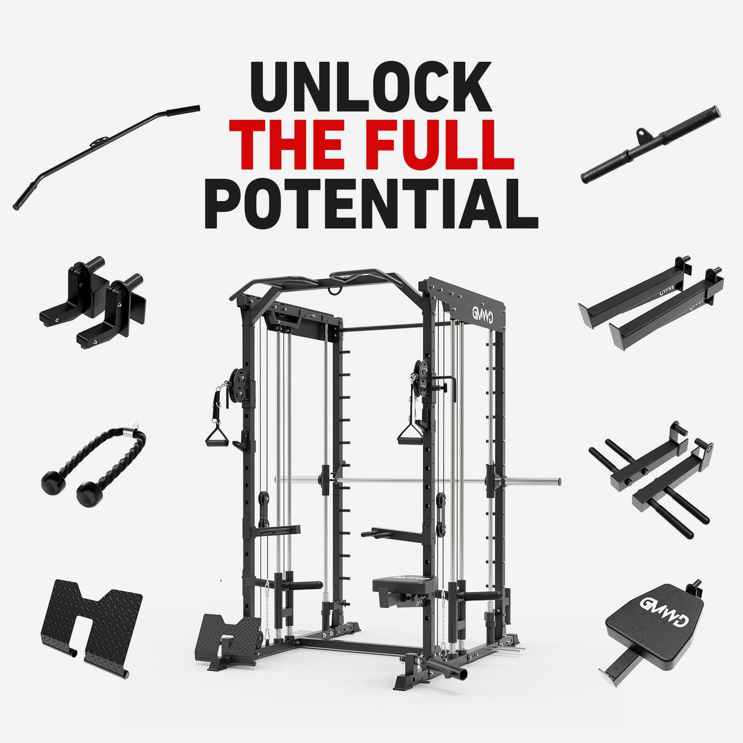 Dual Action Smith Machine with Functional Trainer SM01