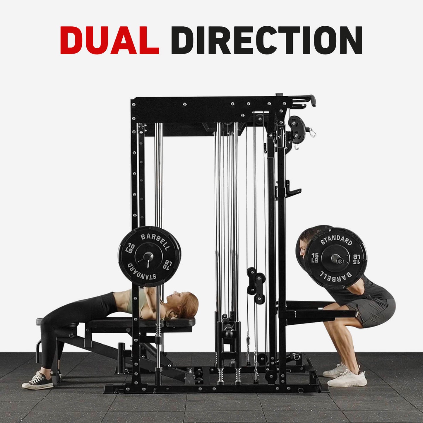 Dual Action Smith Machine with Functional Trainer SM01
