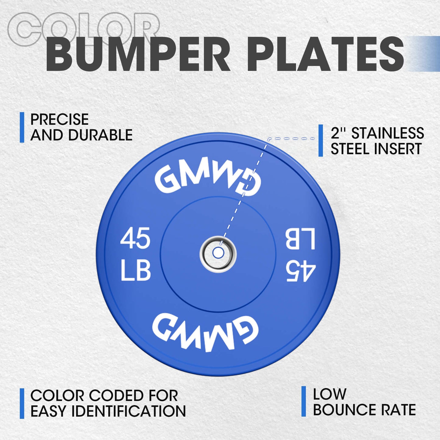 EZ Grip Color Bumper Plates Set 230LBS