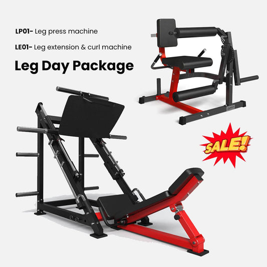 Leg Day Package- PRO, Leg Press / Leg Curl and Extension Machine