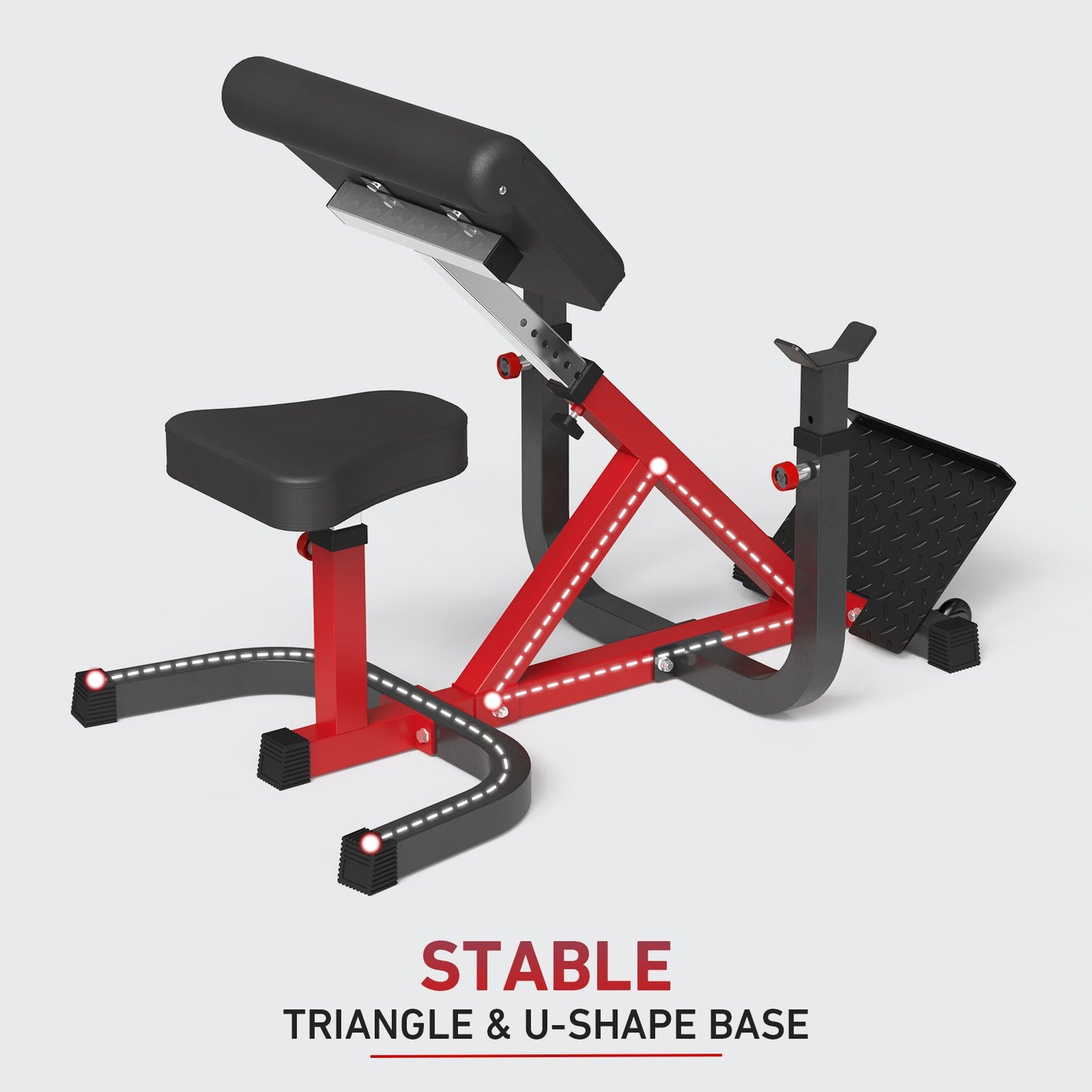 Preacher Curl And Back Extension Bench MS18