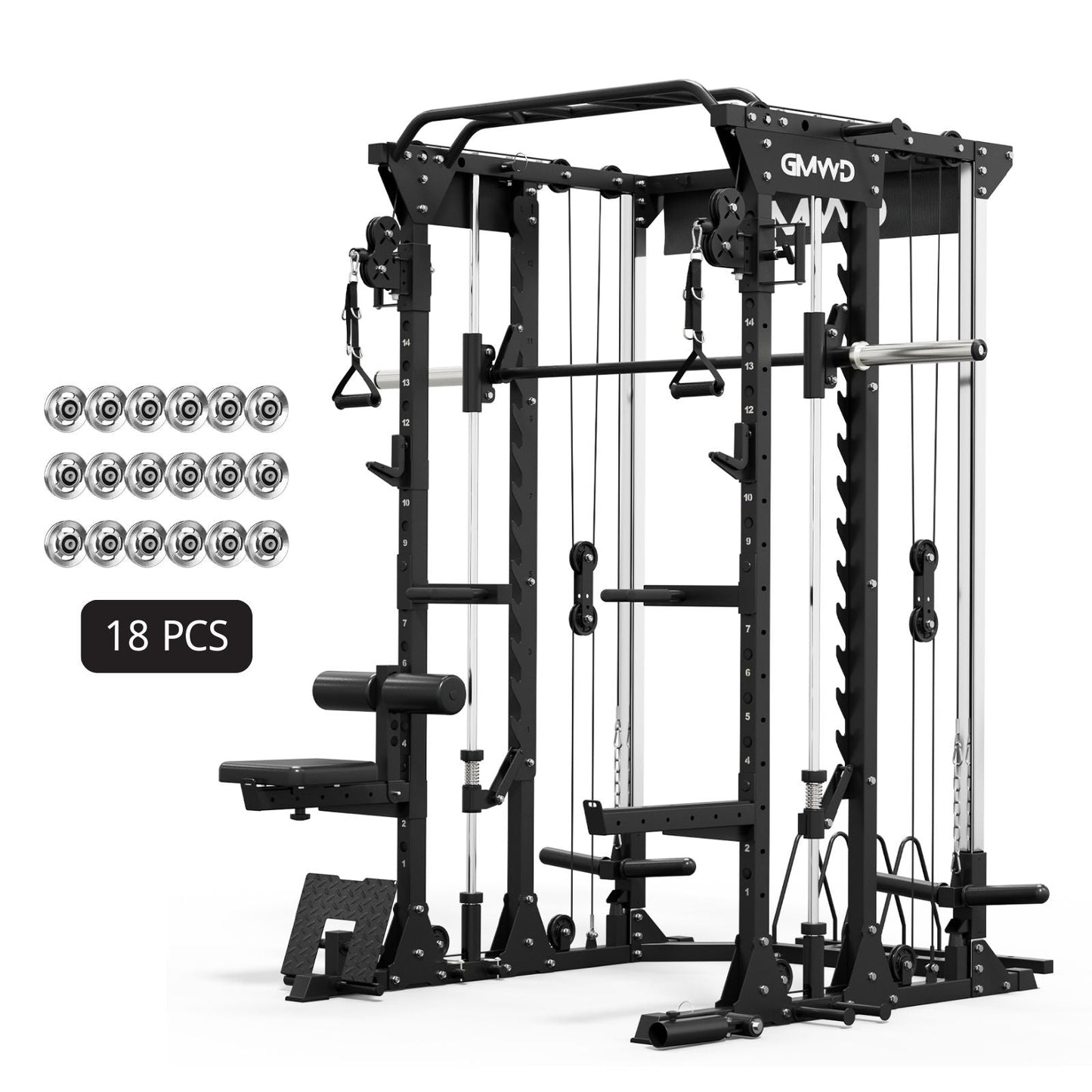 All-In-One Smith Machine with Functional Trainer SM12 2.0