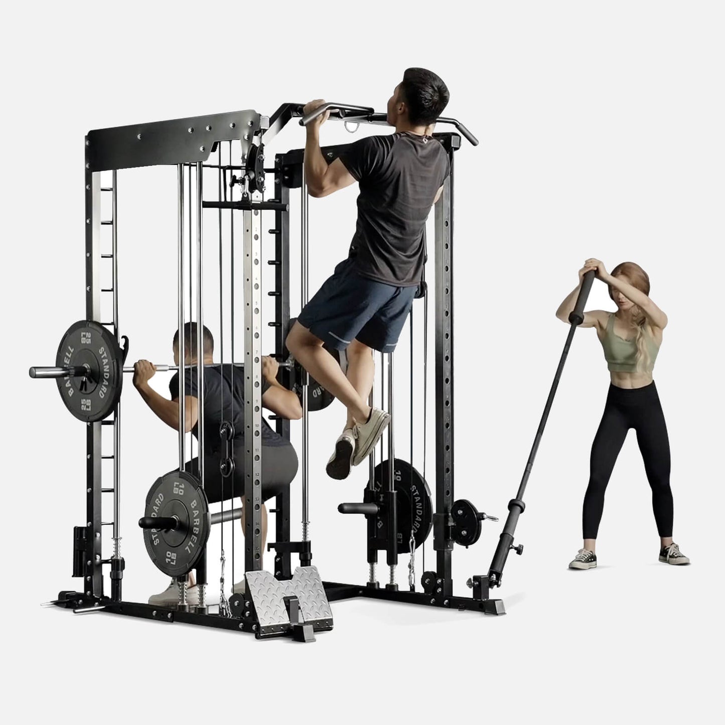 Dual Action Smith Machine with Functional Trainer SM01